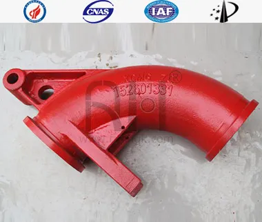 Codo con bisagra XCMG DN180 90&deg; Nuevo Escriba